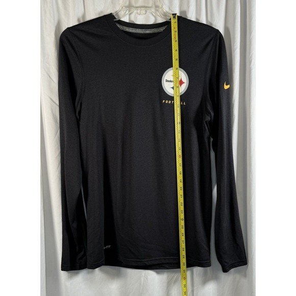 Nike Dri-FIT Pittsburgh Steelers Long Sleeve Shirt Black NFL Onfield S‎ 84-33 - Picture 5 of 11
